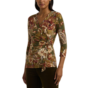 Lauren Ralph Lauren Floral Stretch Jersey Top